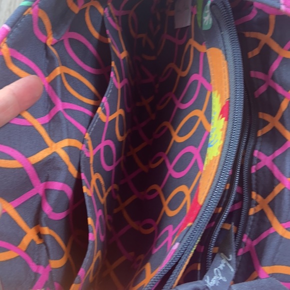 Like new Vera Bradley floral grey double strap shoulder bag - Picture 5 of 14